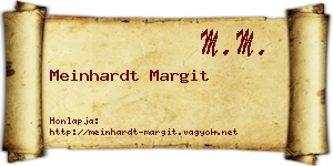 Meinhardt Margit névjegykártya